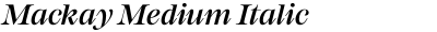 Mackay Medium Italic